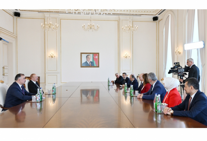  President Ilham Aliyev receives Speaker of Turkish Grand National Assembly 