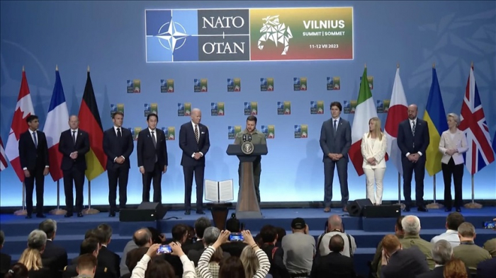 G-7 countries sign joint declaration in support of Ukraine at NATO summit