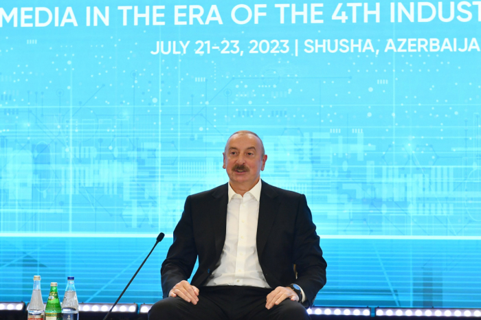  Ilham Aliyev prononce un discours au Global Media Forum de Choucha - EN DIRECT