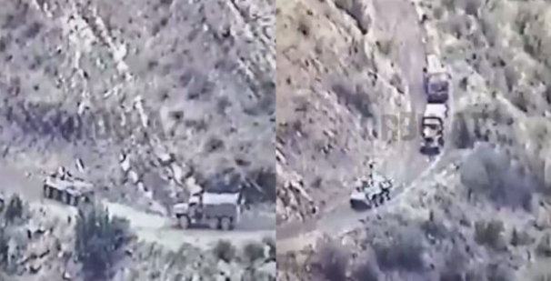    Sülhməramlıların müşayiəti ilə ermənilər Qarabağda yenə silah daşıyır    -    VİDEO   