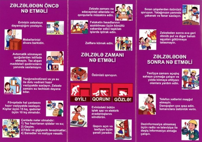    Zəlzələ zamanı nələrə diqqət etməliyik?   