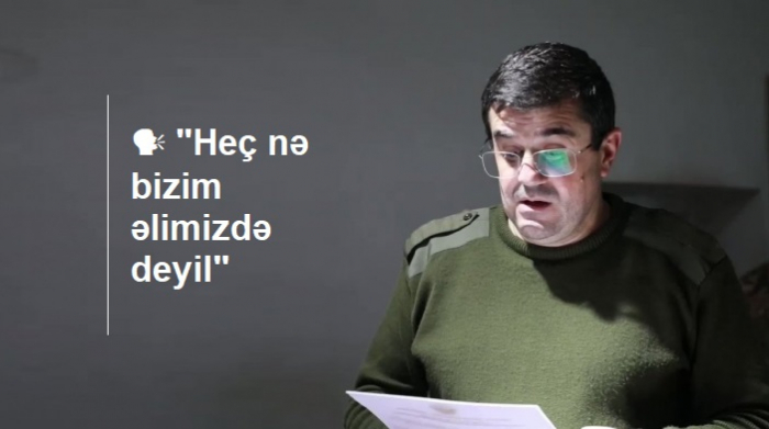       Araik depressiyaya düşüb:    “Heç nə bizim əlimizdə deyil”   