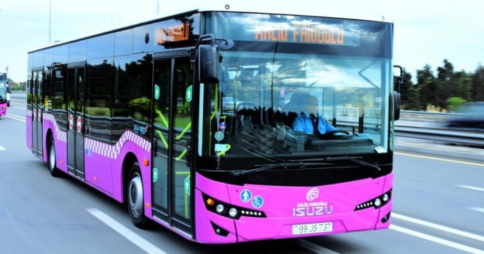 Bu avtobusların hərəkət sxemi müvəqqəti dəyişdirilib