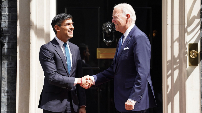 Biden arrives in Britain to meet King Charles, PM