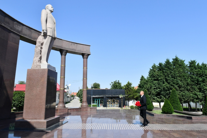   President Ilham Aliyev visited Samukh district  