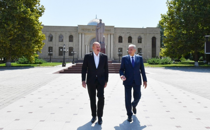   Präsident Ilham Aliyev besuchte den Bezirk Samukh -   Fotos    