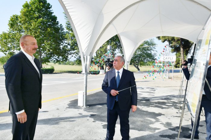    Prezident Qarapapaq-Çaylı avtomobil yolunun açılışında iştirak edib   