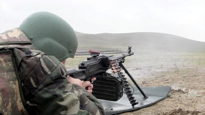   Positions of Azerbaijani Army under fire in Khojavend  