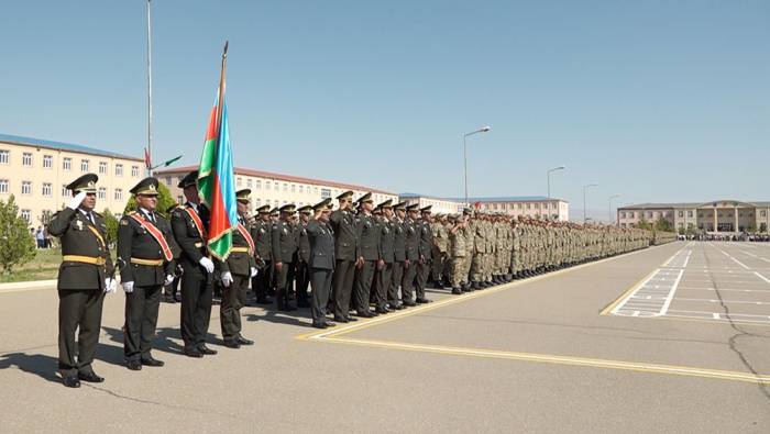 Military oath-taking ceremonies for young soldiers held in the Azerbaijan Army