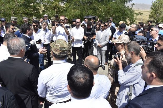 Xarici diplomatların və hərbi nümayəndələrin Ağdama səfəri    - FOTO     
