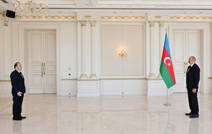   President Ilham Aliyev receives credentials of incoming ambassador of Tajikistan to Azerbaijan   