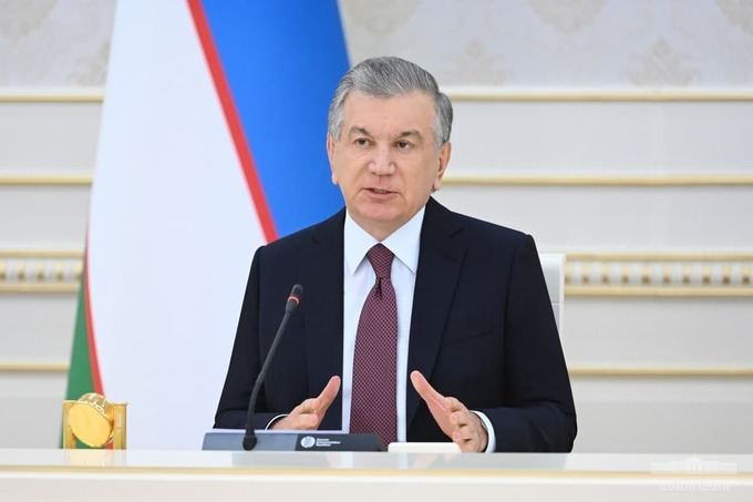  Usbekischer Präsident trifft im aserbaidschanischen Bezirk Füzuli ein  