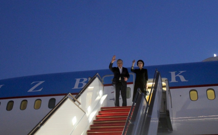  Besuch des Präsidenten Usbekistans Shavkat Mirziyoyev in Aserbaidschan ist zu Ende gegangen - FOTOS