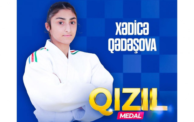   Judoka Khadija Gadashova becomes Azerbaijan’s first-ever female world champion  