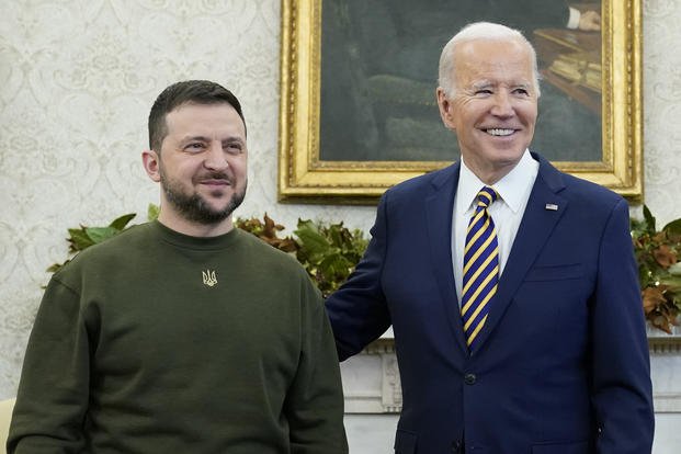 Biden, Zelenskyy discuss F-16 transfer to Ukraine