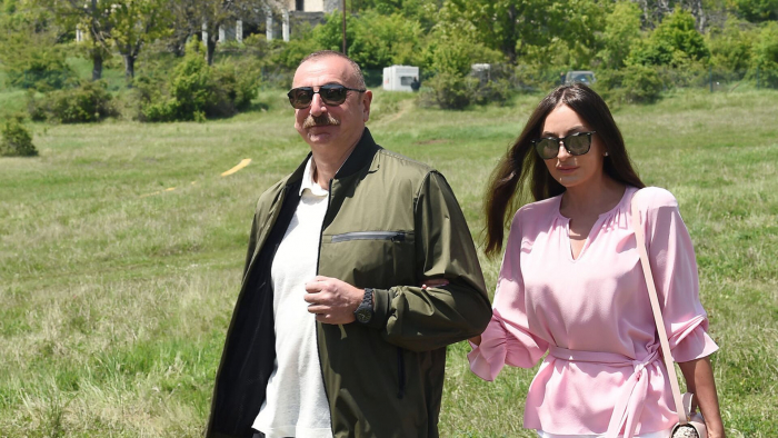   El Presidente Ilham Aliyev y su esposa participaron en las celebraciones del "Día de la ciudad de Lachin"  