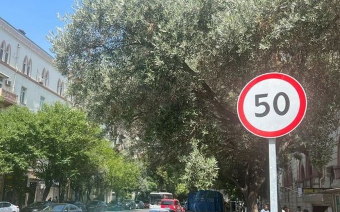 Fətəli xan Xoyski küçəsində sürət həddi endirilib