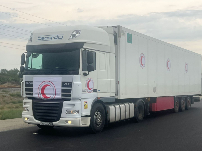   Humanitarian aid convoy heading to Azerbaijan