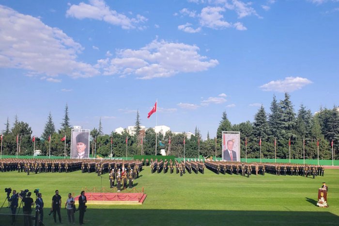 Zakir Həsənov Türkiyənin Quru Qoşunları məktəbinin buraxılış mərasimində -    FOTOLAR   