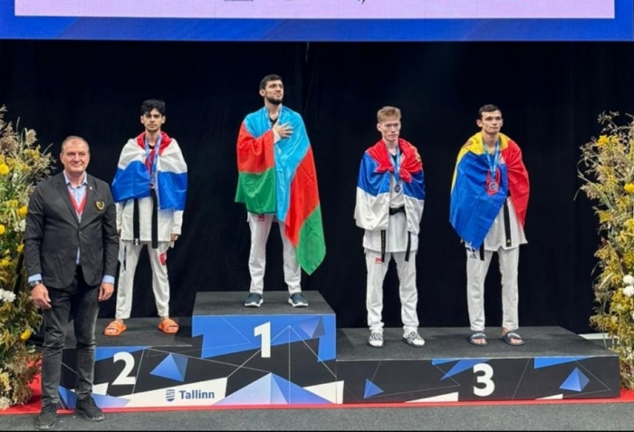 Azerbaijani taekwondo fighter becomes European champion