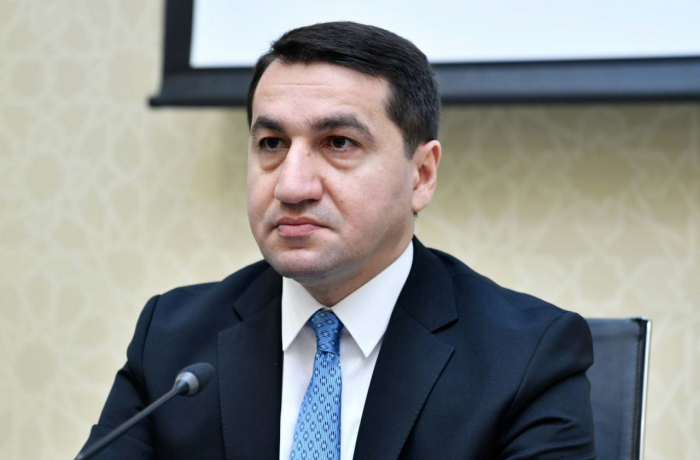    Hikmət Hacıyev Yevlax görüşü haqda danışdı  
   