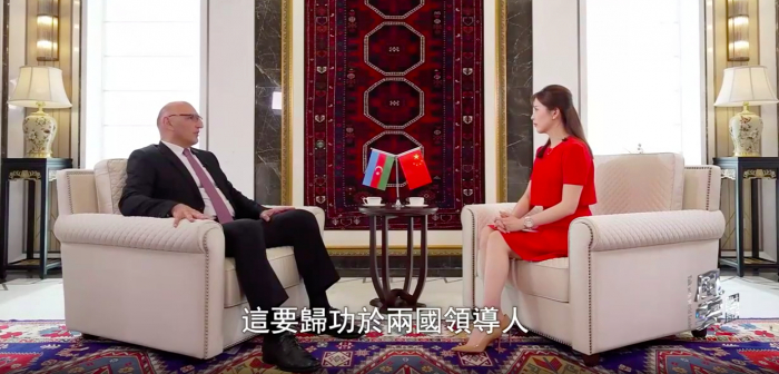  Chinese TV channel interviews Azerbaijani President