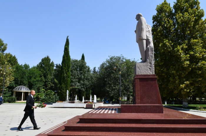  Ilham Aliyev s’est déplacé dans la région de Samoukh -  Photos  