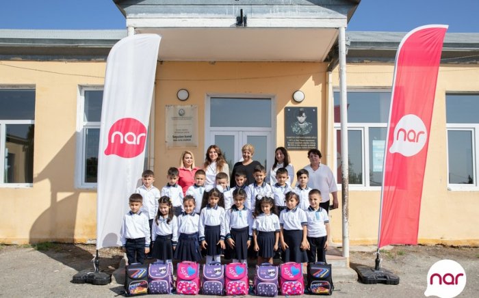 “Nar” “Bilik günü”ndə Füzuli və Tərtərdəki məktəblərə dəstək olub  
