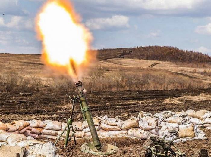   Armenian troops shell Azerbaijani army’s positions with mortars  