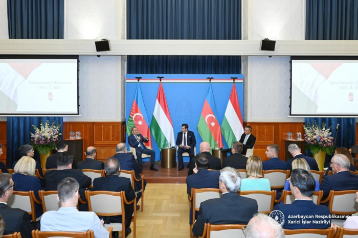   Leiter des Außenministeriums Aserbaidschans hielt eine Rede auf der Konferenz der Leiter der ungarischen diplomatischen Vertretungen   - FOTOS    