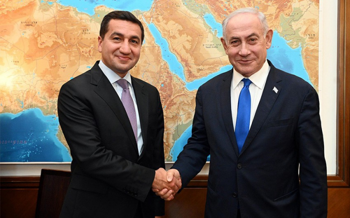   Es fand ein Treffen zwischen Binyamin Netanyahu und Hikmet Hajiyev statt  