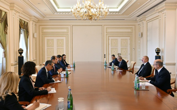   Präsident Ilham Aliyev empfing die Delegation der Europäischen Bank für Wiederaufbau und Entwicklung  