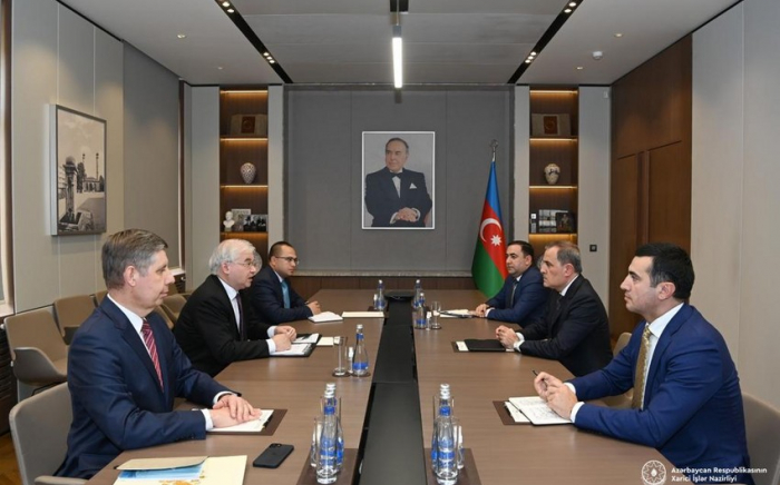  Jeyhun Bayramov besprach mit dem Sonderbeauftragten des russischen Außenministers den Friedensprozess zwischen Aserbaidschan und Armenien   - FOTOS    