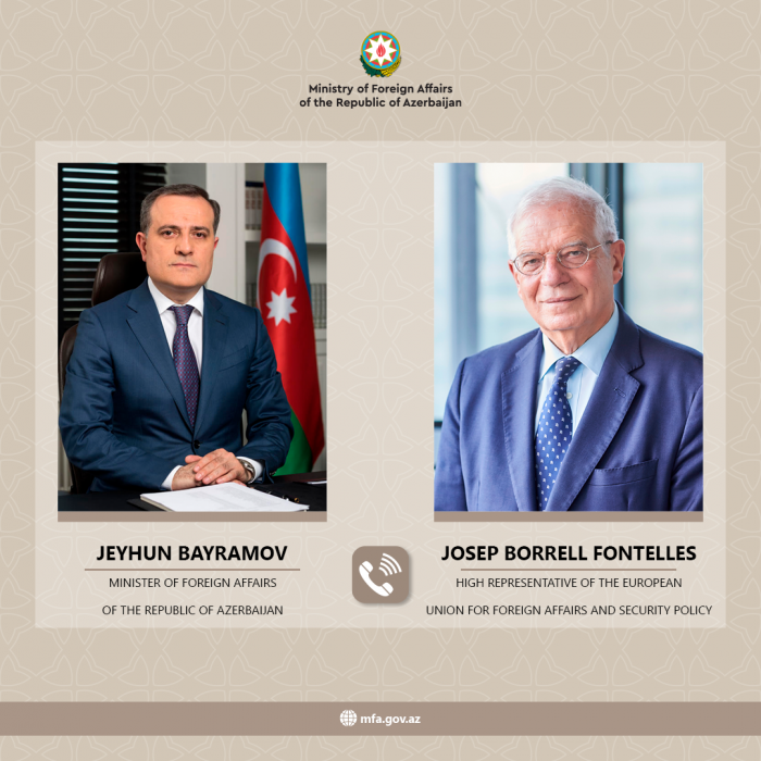 Azerbaijani FM holds phone talk with Joseph Borel