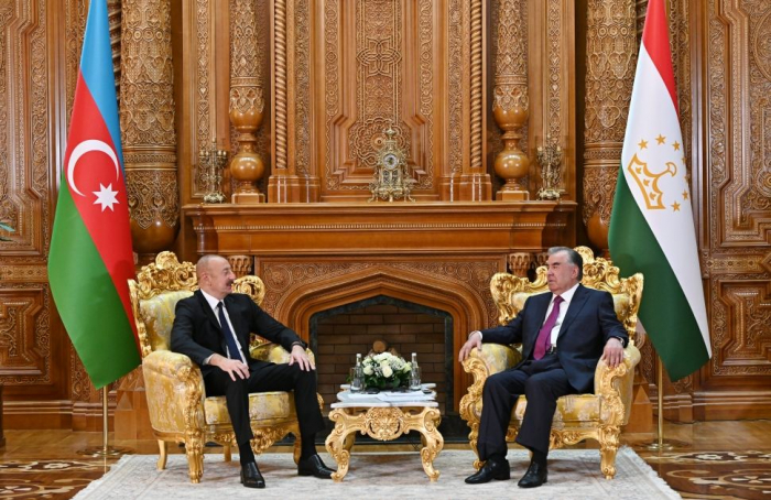 One-on-one meeting between President Ilham Aliyev, President Emomali Rahmon kicks off - UPDATED