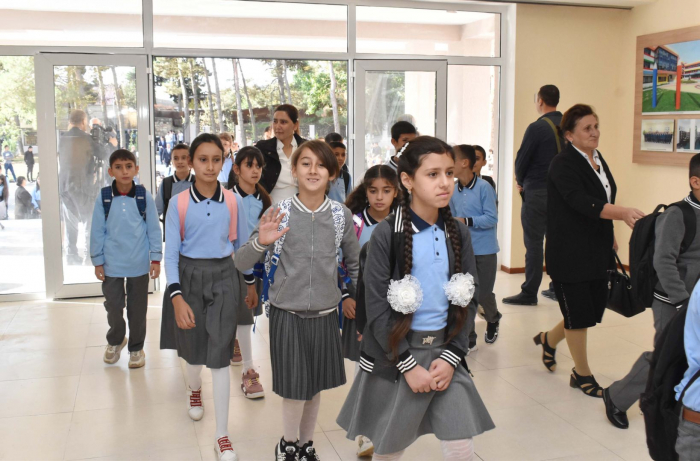 Azerbaijan commissions school built by Heydar Aliyev Foundation in Shamakhi