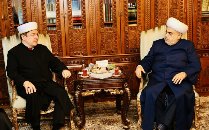   Großmufti von Polen kam nach Aserbaidschan und traf sich mit Allahshukur Paschazade  