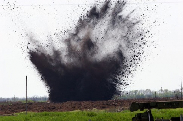   Ein Lastwagen explodierte auf einer Panzerabwehrmine in Chodschavend  