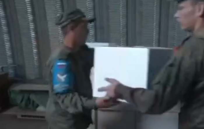  Humanitarian aid sent by Azerbaijan to Karabakh Armenians handed over to Russian peacekeepers -  VIDEO  