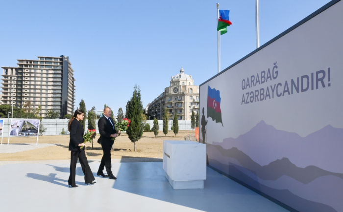  Le président Ilham Aliyev et son épouse visitent le Parc de la Victoire - PHOTOS