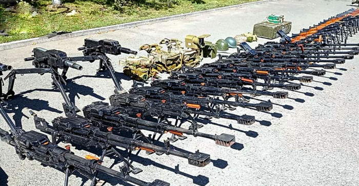   Weapons, ammunition confiscated in Azerbaijan