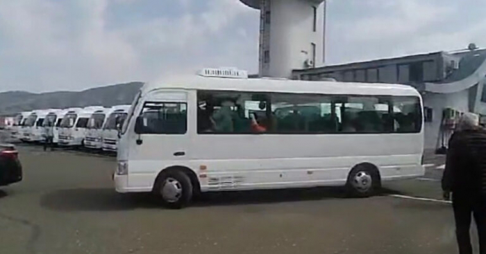    Ermənilər 30 iritutumlu avtobusla Xankəndiyə yola salınıb   