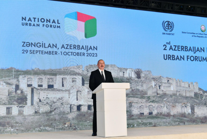   Ilham Aliyev nimmt an der Eröffnungszeremonie in Zangilan teil   - FOTOS    