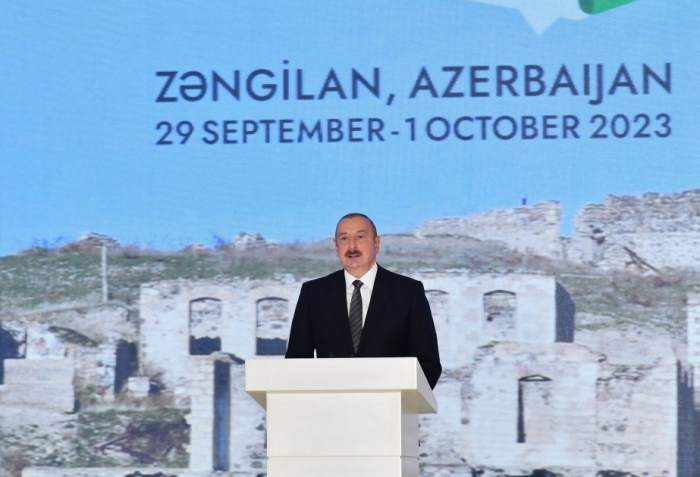   Président azerbaïdjanais :   La vie est revenue dans le village intelligent d’Aghaly et les habitants y vivent heureux