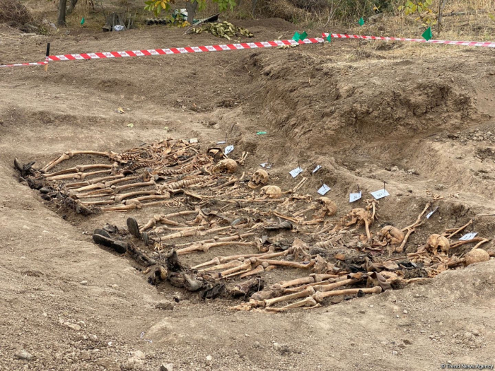  En las tierras liberadas se encontraron restos de casi 500 cadáveres, dice el Servicio de Seguridad del Estado de Azerbaiyán  