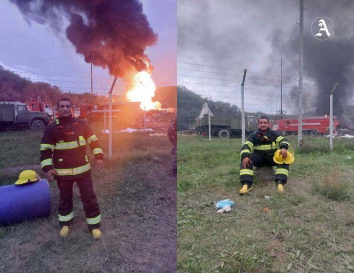    Xankəndi sakini illər sonra öz torpağında yanğını söndürdü -    Foto      