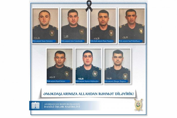    Yol qəzasında və terror aktında həlak olan polislər -    FOTO      