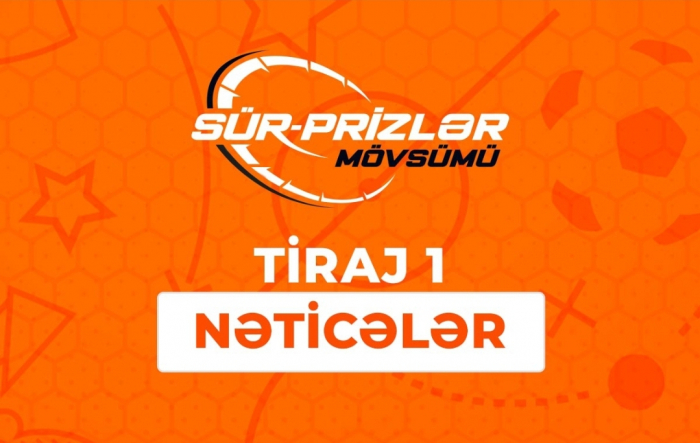    “Misli” SÜR-PRİZLƏR Mövsümü –    İlk tirajın nəticələri      