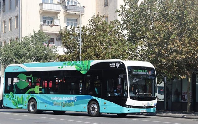    Bakıda ilk elektrik mühərrikli avtobus xəttə buraxıldı -    Foto        
