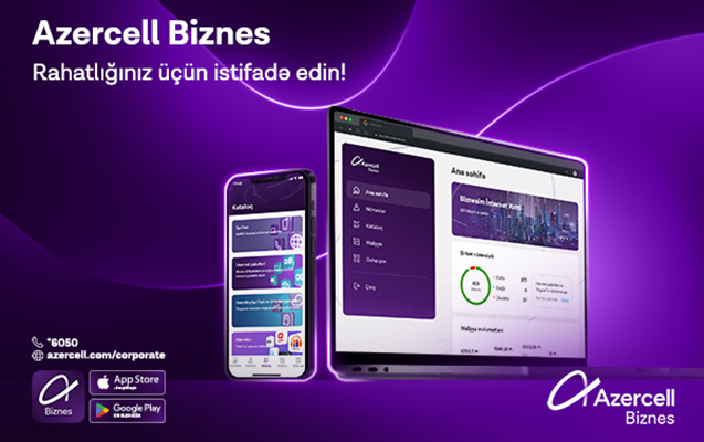 “Azercell Biznes” tətbiqi artıq “AppStore” və “Google Play”də!  
